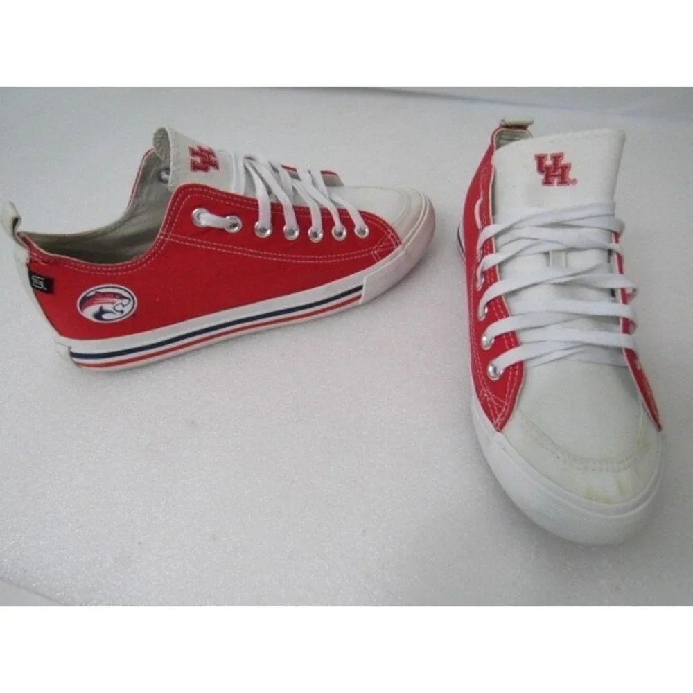SKICKS Houston Cougars‎ Red White Low-Top Shoes M9 W11